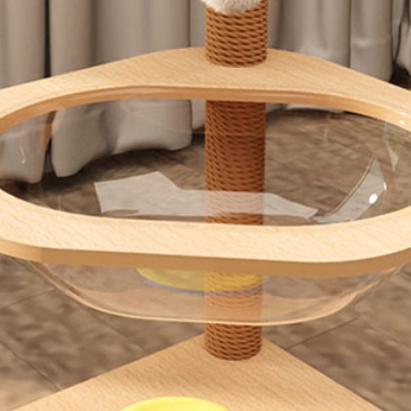 페오펫몰,딩동펫 고양이 트랙볼 더블 스페이스 스크래쳐 캣타워