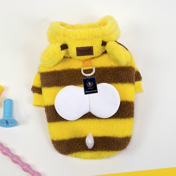 페오펫몰,딩동펫 반려동물 꿀벌 후리스 후드티