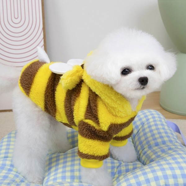 페오펫몰,딩동펫 반려동물 꿀벌 후리스 후드티