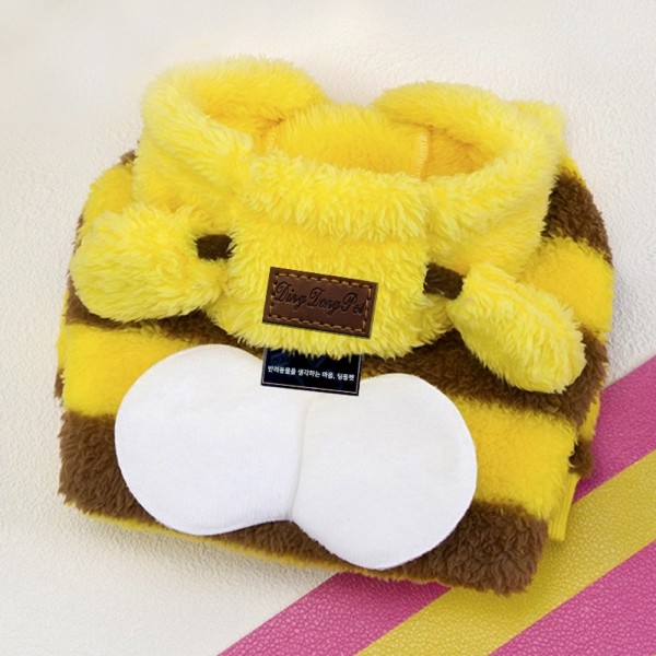 페오펫몰,딩동펫 반려동물 꿀벌 후리스 후드티