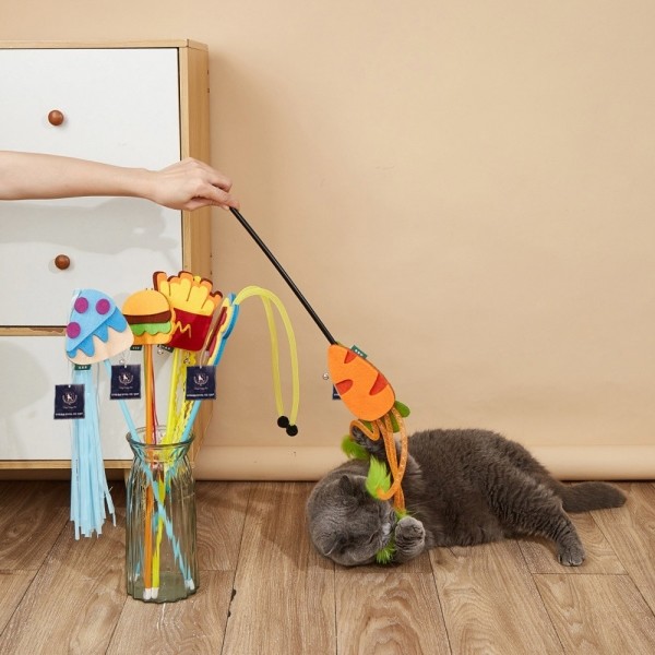 페오펫몰,딩동펫 고양이 냠냠 수술 낚시대 장난감