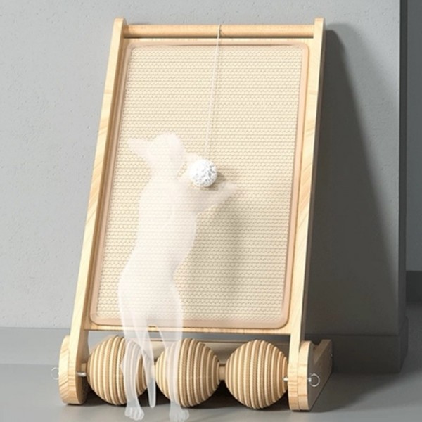 페오펫몰,딩동펫 고양이 쓰리볼 접이식 다각도 수직 사이잘 스크래쳐