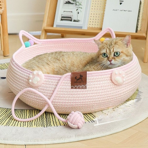 페오펫몰,딩동펫 고양이 로프 공놀이 스크래쳐 하우스