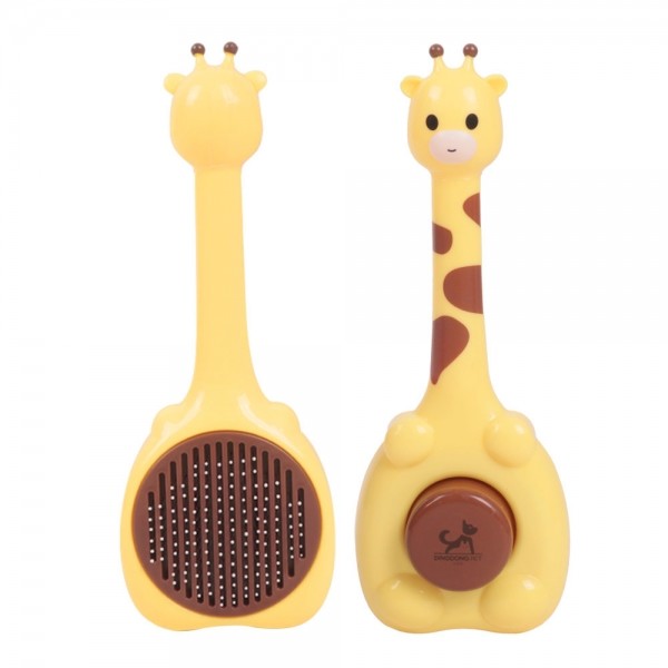 페오펫몰,딩동펫 반려동물 기린 원터치 브러쉬