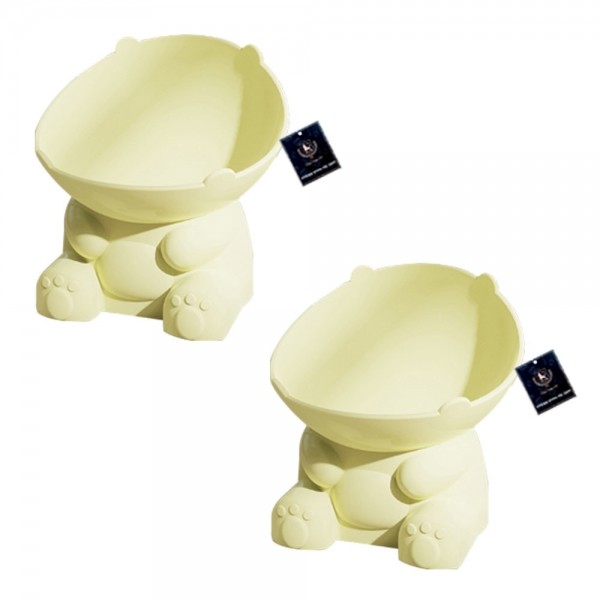 페오펫몰,딩동펫 반려동물 대용량 공룡 경사형 식기 2P 세트