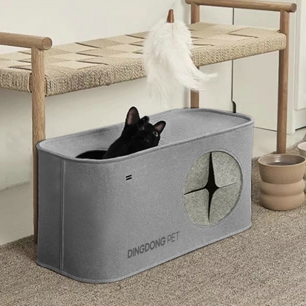 페오펫몰,딩동펫 고양이 직사각 숨숨집 캣하우스