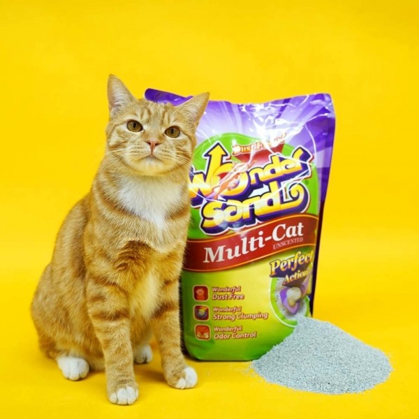 페오펫몰,원더샌드 고양이 벤토나이트 모래 7kg (무향/유향)