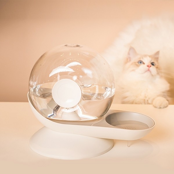 페오펫몰,펫포에버 반려동물 달팽이 반자동 급수기 강아지 고양이 물그릇 2.8L
