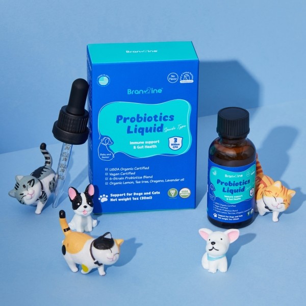페오펫몰,브랜바인 프로바이오틱스 리퀴드 60일분 강아지 고양이 액상 유산균 영양제 유아견노령견