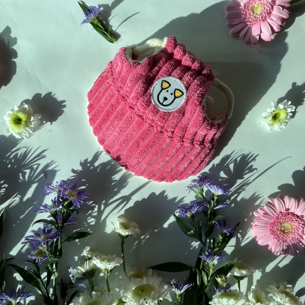 페오펫몰,[누코 자체제작] 강아지 핑크 모자 & 목도리 중형견 대형견 애견옷