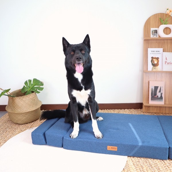 페오펫몰,개과천선 접이식 침대 폴더블 강아지 방석 130cm